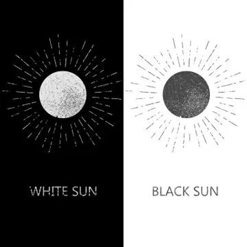Monochrome hipster grunge vintage label Stock Illustration