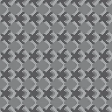 Monochrome Houndstooth Argyle Knitting Grid seamless pattern design 스톡 일러스트