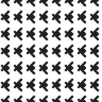 Monochrome Houndstooth Knitting Grid seamless pattern design 库存插图