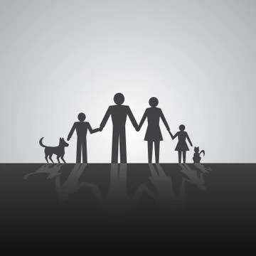 Monochrome human pictograms Illustrazione stock