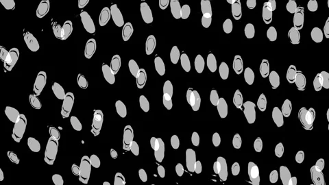 Monochrome Hypnotic Laser Dot Pulse Stock Footage 304370945