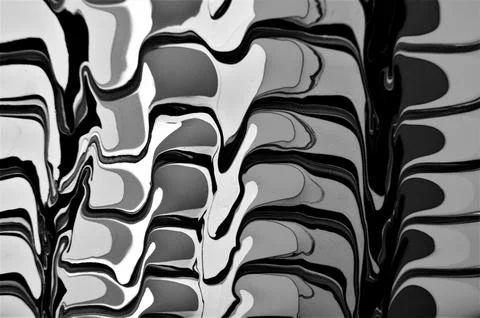 Monochrome image of marbled surface, resembling tire tread pattern Stock Illustration