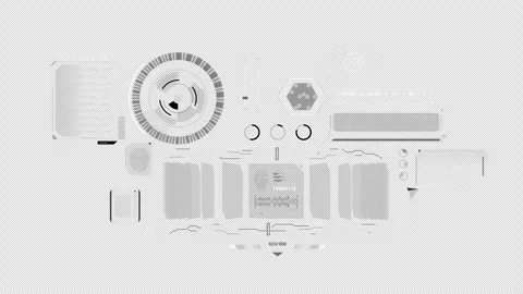 Monochrome infographics about biometric data management system Stock Footage 289401266