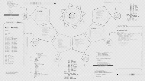 Monochrome infographics on the theme of programming and mobile device. Stock Footage 278846619