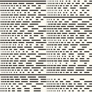 Monochrome Irregularly Dashed Textured Pattern Stock Illustration