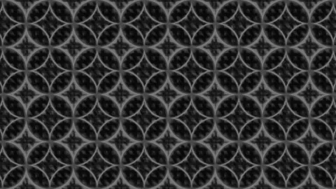 Monochrome Kaleidoscope Circular Animation Pattern Loop Stock Footage 287989449