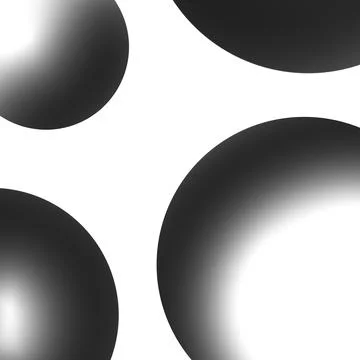 Monochrome Large Circle Gradient Pattern Background Stock Illustration