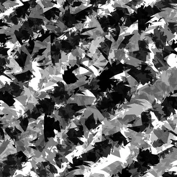 Monochrome Layered Angular Confetti Texture Background Stock Illustration