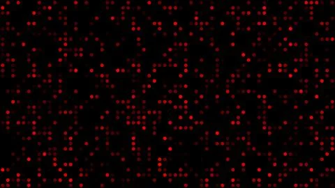 Monochrome LED dot grid background red Stock Illustration