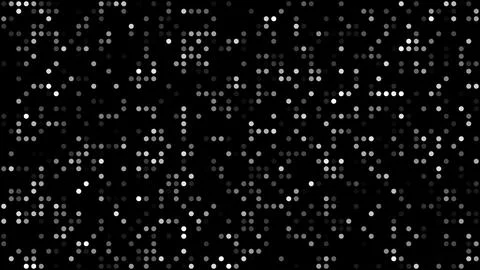 Monochrome LED dot grid background white Stock Illustration