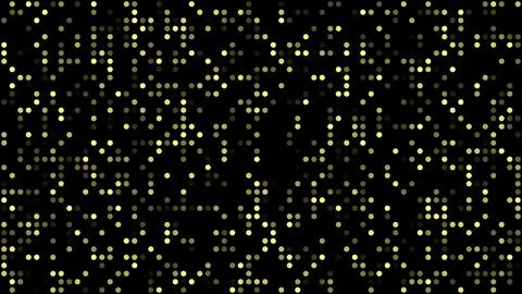 Monochrome LED dot grid background yellow Stock Illustration