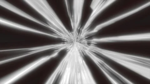 Monochrome light burst with chrome-like reflections and sleek radial beams .. 库存影片 316093266