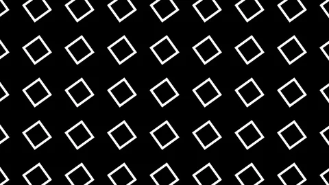 Monochrome line square animation background  seamless loop Stock Footage 124719851
