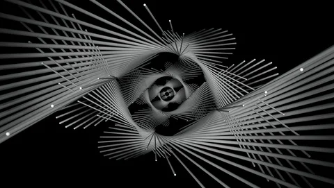 Monochrome Lines 4K 02 Stock Footage 101261895