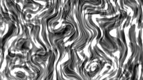 Monochrome liquid marble ink horror background seamless loop 4K Stock Footage 342291927