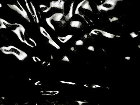 Monochrome liquid ripple texture creates an abstract black fluid wave pattern Stock Photos