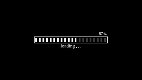 Monochrome loading progress bar minimal animation Stock Footage 335488708