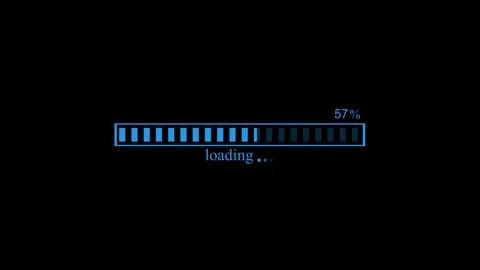 Monochrome loading progress bar minimal animation Stock Footage 335488711