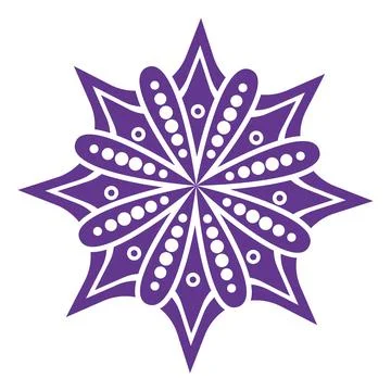 Monochrome mandala pattern Vector 스톡 일러스트