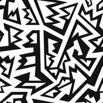 Monochrome mexico seamless pattern Stock Illustration