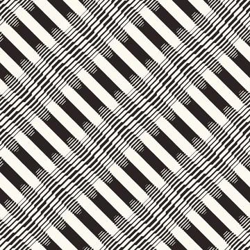 Monochrome Moiré Effect Textured Dashed Diagonal Striped Pattern Stock Illustration