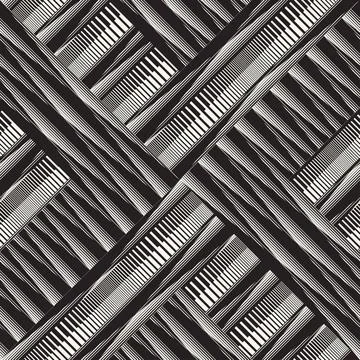 Monochrome Moiré Effect Textured Interlacing Striped Pattern Stock Illustration