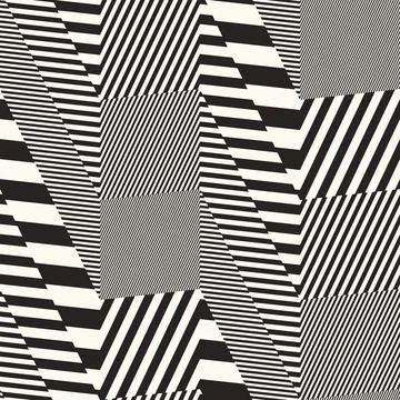 Monochrome Moiré Effect Textured Zigzag Pattern 스톡 일러스트