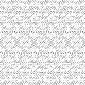 Monochrome mosaic seamless pattern Stock Illustration