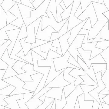 Monochrome mosaic seamless pattern Stock Illustration