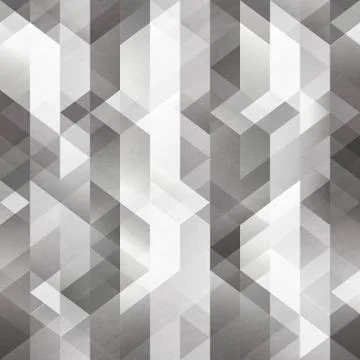 Monochrome mosaic seamless pattern. Stock Illustration