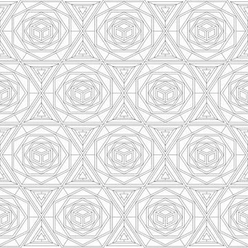 Monochrome mosaic seamless texture Stock Illustration