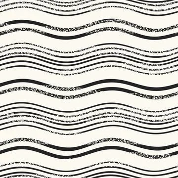 Monochrome Mottled Textured Wavy Pattern Illustrazione stock