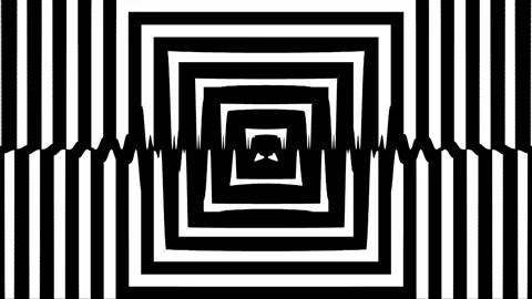 Monochrome nested rectangle pulse loop futuristic tech background Vídeos de archivo 333481232