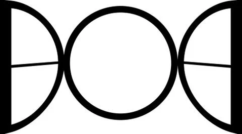 Monochrome Open window frame Ilustración de archivo