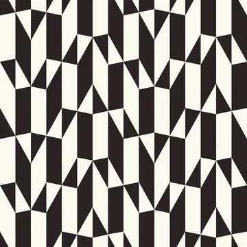 Monochrome Optical Illusion Mosaic Pattern Stock Illustration