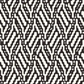 Monochrome Organic Mesh Textured Pattern Stock Illustration