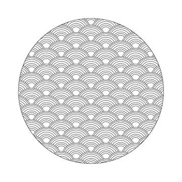 Monochrome pattern design Illustrazione stock