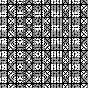 A monochrome pattern featuring squares Stock Illustration