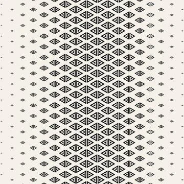 Monochrome pattern. Geometric tiles with gradually thickness. Modern texture. Stock Illustration