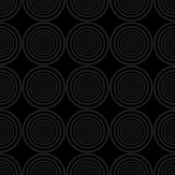 Monochrome pattern with repeating circles Stock Illustration