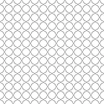 Monochrome pattern with thin lines. Linear texture Stock Illustration