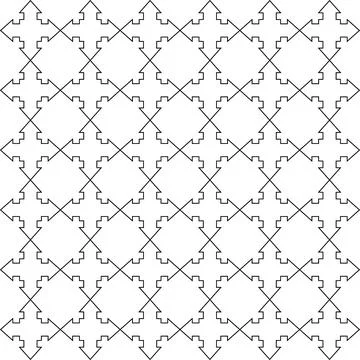 Monochrome pattern with thin lines. Linear texture Stock Illustration