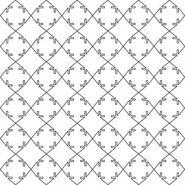 Monochrome pattern with thin lines. Linear texture Stock Illustration