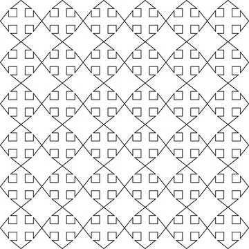 Monochrome pattern with thin lines. Linear texture Stock Illustration