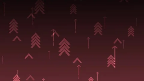 Monochrome pattern of upward-pointing arrow chevrons background animation Stock Footage 329713932