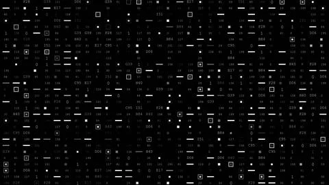 Monochrome pattern of white dots on black background 스톡 사진