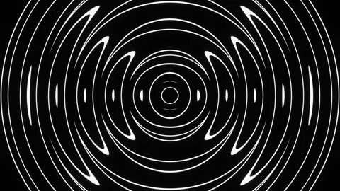 Monochrome patterns and ornaments made of abstract rays of light and lines. Magi Stock Footage 247942907