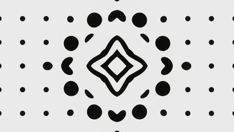 Monochrome patterns and ornaments made of abstract rays of light and lines. Loop Stock Footage 247942922