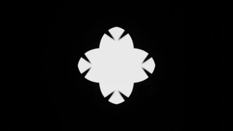 Monochrome patterns and ornaments made of abstract rays of light and lines. Loop Stock Footage 247942936