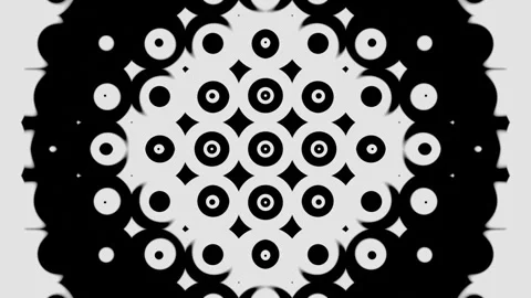 Monochrome patterns and ornaments made of abstract rays of light and lines. Magi Stock Footage 247942946